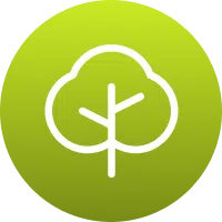 Icon symbolizing improved tree structure through pruning.