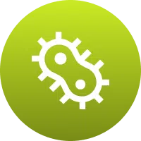 Icon symbolizing prevention of tree disease spread.