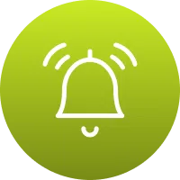 Icon representing fast storm-response service.