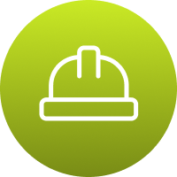 Icon symbolizing increased safety during storm cleanup.