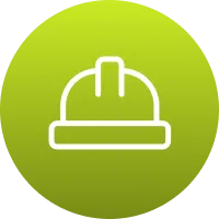 Icon symbolizing increased safety during storm cleanup.