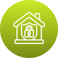 Icon showing prevention of property damage.