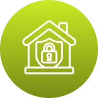 Icon showing prevention of property damage.