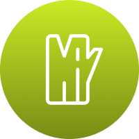 Icon representing full cleanup after storm damage.